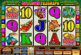 Bush Telegraph Slot Screenshot of main screen